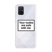 Safe with me: Galaxy A71 Transparant Hoesje