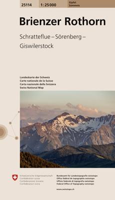 Wandelkaart 25114 Brienzer Rothorn | Swisstopo