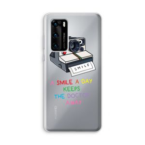 Smile: Huawei P40 Transparant Hoesje