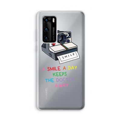 Smile: Huawei P40 Transparant Hoesje