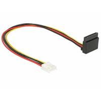 Delock Aansluitkabel Serieel [1x Floppy bus 4-polig - 1x SATA] 0.3 m Zwart, Rood, Geel