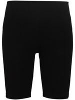 Rabanne short ajusté à logo imprimé - Noir