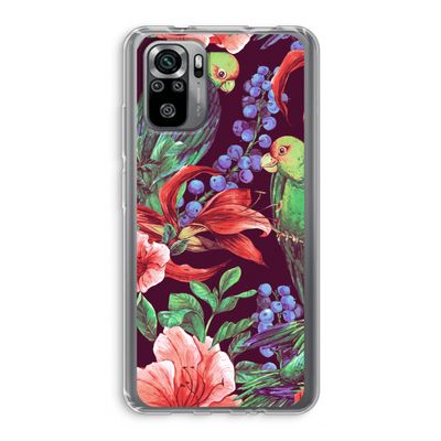 Papegaaien: Xiaomi Redmi Note 10S Transparant Hoesje