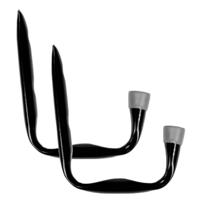 Benson ophanghaak Jumbo - 2x - 24 x 17 cm - staal - corrosiebestendige afwerking - werkplaats