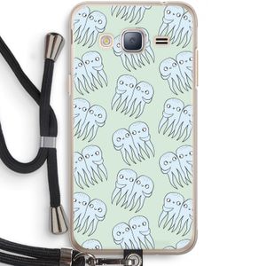 Octopussen: Samsung Galaxy J3 (2016) Transparant Hoesje met koord