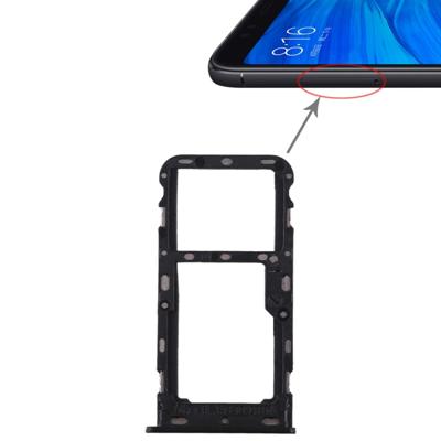 2 SIM-kaarthouder / Micro SD-kaart lade voor Xiaomi Redmi 5(Black)