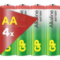 GP AA Batterie GP Alkaline 1,5V 4 Stück AA batterij (penlite) 1.5 V 4 stuk(s)