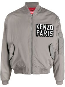 Kenzo veste bomber à patch logo - Gris