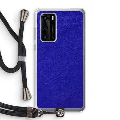 Majorelle Blue: Huawei P40 Transparant Hoesje met koord