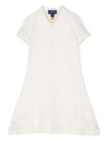 POLO RALPH LAUREN KIDS robe à col polo - Blanc