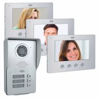 ELRO DV477W3 Video Deur Intercom - 3 Appartementen - Met 3x 7 inch kleurenscherm - thumbnail