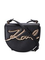 Karl Lagerfeld sac porté épaule en cuir à logo Karl - Noir