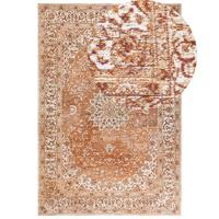 Beliani-HAYAT-Laagpolig vloerkleed-Oranje-160 x 230 cm-Katoen