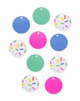 HEMA Cadeaulabels confetti - 12 stuks