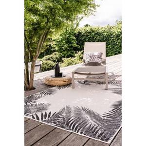Eva Interior Buitenkleed Zwart Leaf 280 x 380 cm