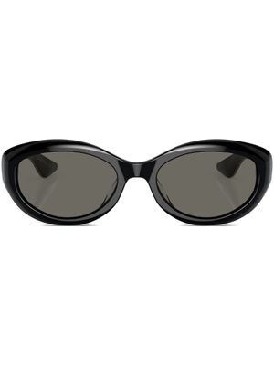 Oliver Peoples lunettes de soleil 1969 à monture ovale - Noir
