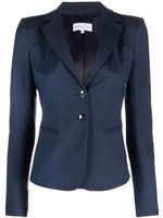 Patrizia Pepe blazer boutonné à revers crantés - Bleu