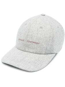 Brunello Cucinelli casquette à logo brodé - Gris