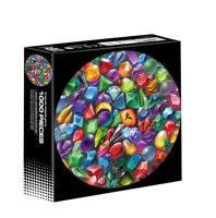 Intro Puzzel rond - colourful gems - 1000 stukjes Intro Puzzel rond - colourful gems - 1000 stukjes