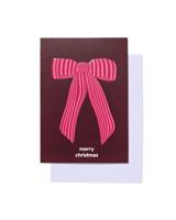 HEMA Kerstkaarten 11x8cm strik - 5 stuks