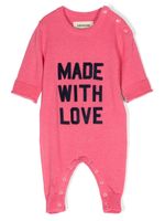 Zadig & Voltaire Kids barboteuse à imprimé Made With Love - Rose - thumbnail