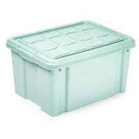 Multi Storage Opslagbox met deksel - mintgroen - 16 liter - 40 x 30 x 21 cm - kunststof Multi Storage Opslagbox met deksel - mintgroen - 16 liter - 40 x 30 x 21 cm - kunststof