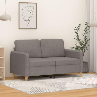 Tweezitsbank 120 cm stof taupe