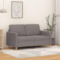 Tweezitsbank 120 cm stof taupe