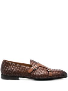 Doucal's interwoven-design monk strap - Bruin