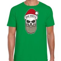 Bad Santa fout Kerstshirt / outfit groen voor heren