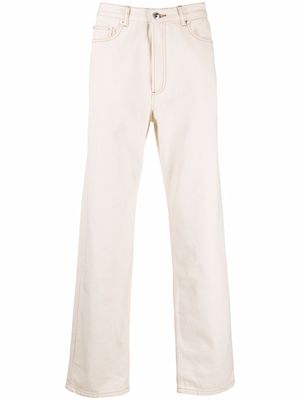 A.P.C. jean à coupe droite - Tons neutres