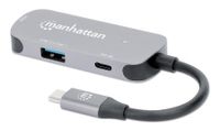 Manhattan USB-C auf HDMI 3-in-1 Docking-Konverter USB-C dockingstation Geschikt voor merk: Universeel USB-C Power Delivery - thumbnail