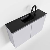 Toiletmeubel Mondiaz Ture | 80 cm | Meubelkleur Cale | Eden wastafel Urban Midden | 1 kraangat