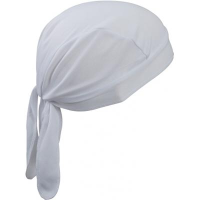 Myrtle Beach sport bandana - wit - hoofddoek - polyester - volwassenen