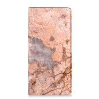 Samsung Galaxy A14 4G | Standcase | Marmer Oranje