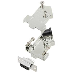 TRU COMPONENTS TCD45NT09MHDS15K 7709176 D-sub female connectorset 45 ° Aantal polen: 15 Soldeerkelk 1 stuk(s)