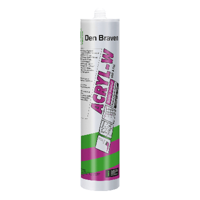 Den Braven Acryl-W Acrylaatkit 310ml - Zwart