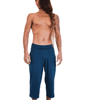 Yogabroek &apos;Shaolin&apos; Driekwart Man Navy S