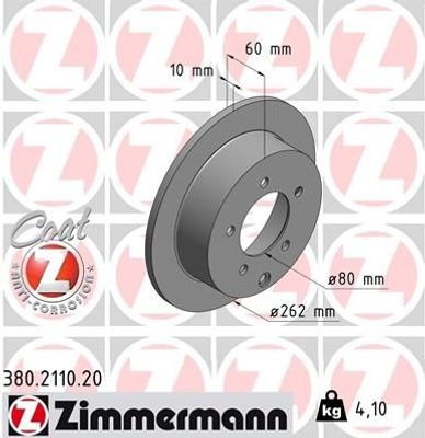 Remschijf Coat Z 380211020