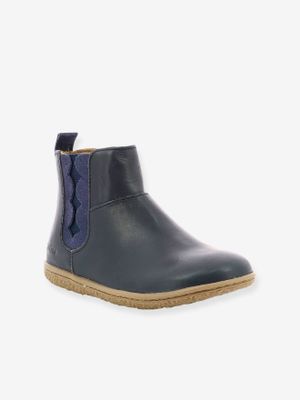 Laarsjes Vetudi KICKERS® voor meisjes metallic marineblauw