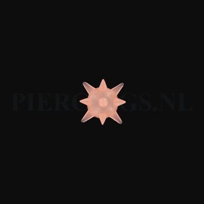 Tongpiercing tickler spike licht oranje