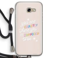 Right Place: Samsung Galaxy A5 (2017) Transparant Hoesje met koord