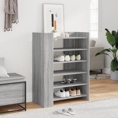 VidaXL Schoenenkast 74,5x37,5x100 cm bewerkt hout grijs sonoma eiken