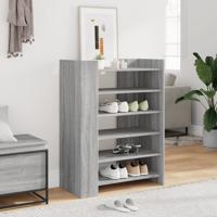 VidaXL Schoenenkast 74,5x37,5x100 cm bewerkt hout grijs sonoma eiken