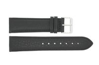 Horlogeband Universeel H108 Leder Zwart 22mm