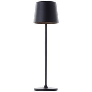 Brilliant Kaami Tafellamp - Ø 10 cm - Zwart