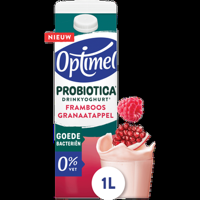 Optimel Probiotica Drinkyoghurt Framboos Granaatappel 0% Vet 1000 ml bij Jumbo
