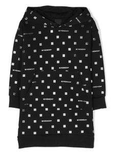 Givenchy Kids robe à logo et capuche - Noir