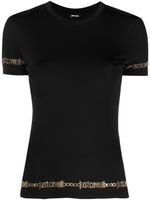 Just Cavalli t-shirt à logo imprimé - Noir