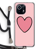 Hartje: Xiaomi Mi 11 Transparant Hoesje met koord